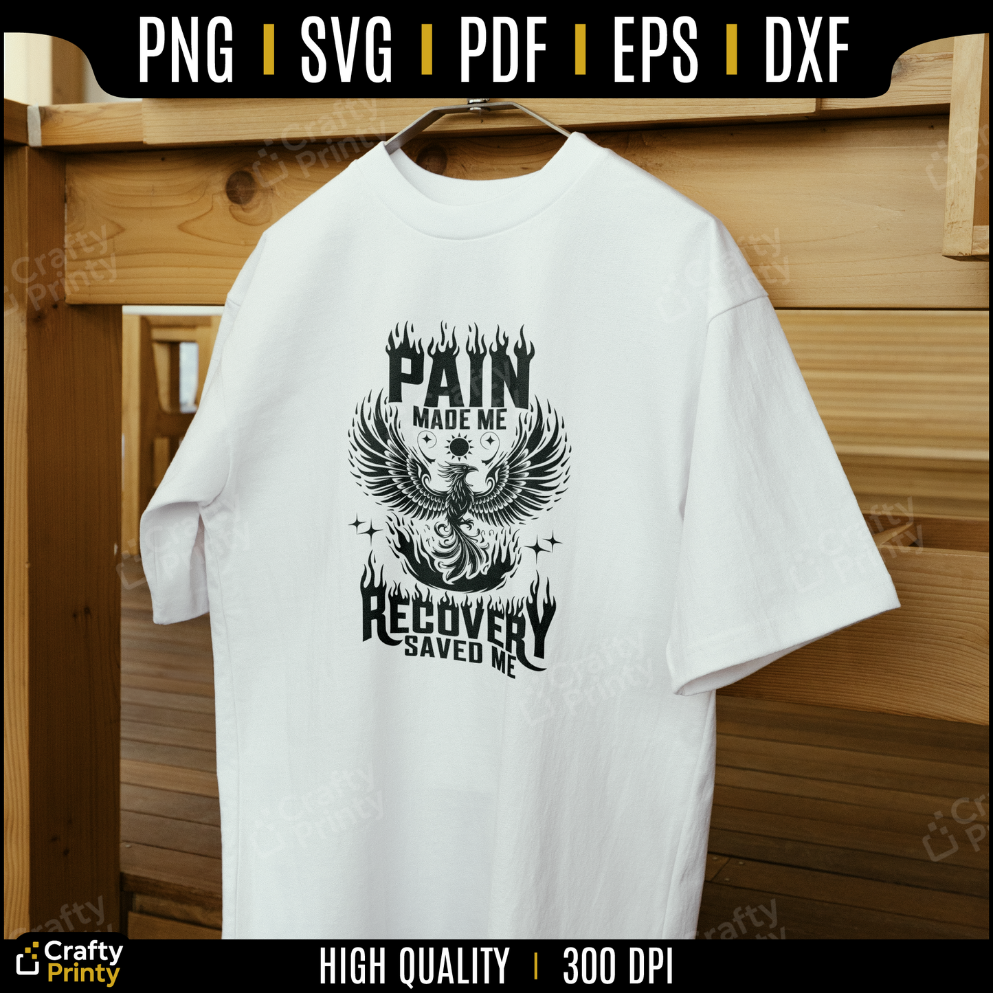 Recovery SVG, Pain Made Me Recovery Saved Me, Addiction Recovery PNG, Sobriety Svg, Inspirational Svg,Mental Health Svg, Recovery quotes svg