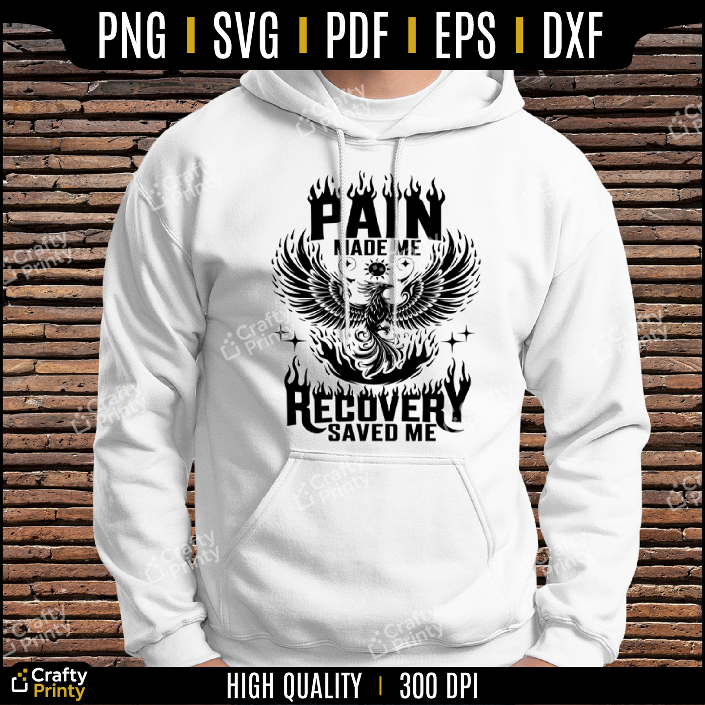 Recovery SVG, Pain Made Me Recovery Saved Me, Addiction Recovery PNG, Sobriety Svg, Inspirational Svg,Mental Health Svg, Recovery quotes svg